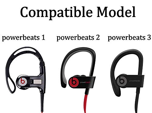 IiEXCEL 8 Pairs Replacement Earbuds for Powerbeats 3 Wireless Earphone, Small Medium Large Double Flange 4 Size Silicone Eartips Ear Tips for Beats Powerbeats 3 Headphone (Turf Green)