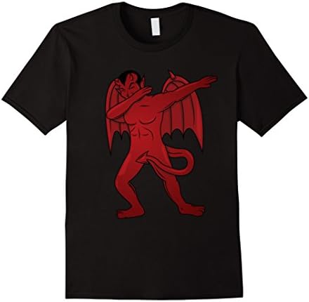 Mens Dabbing Devil T-Shirt - Dab Dance Satan Halloween Costume Medium Black