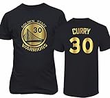 Golden State Curry 30 Gold Print Men's T-Shirt