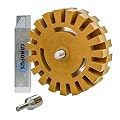 Decal Removal Eraser Wheel Tool Kit - 4 inch Rubber Power Drill Attachment For Removing Pinstripes, Stickers, & Adhesive Vinyl Decals from Cars, Rvs, Boats and More by Canopus