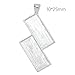 10pcs/lot- Newest Pendant Trays with Two 10x25mm Rectangle Blank Bezel for Jewelry Makings (Silver)