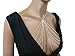Fashion 21 Women's Sexy Bikini Bra Shaped Link Chain Simple Cover up Bra Body Jewelry (Silver Tone)