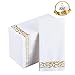 100 PACK Disposable Hand Towels, Decorative Bathroom Napkins, Soft and Absorbent Linen-Feel Paper Guest Towels for Kitchen, Parties, Weddings, Thanksgiving, Christmas Party