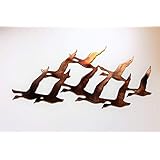 Flying birds One Piece Metal Wall Art Accent 12 1/2