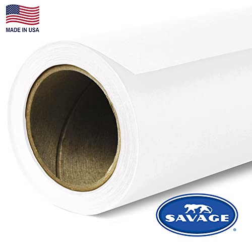 Savage Seamless Paper Photography Backdrop Color 1 Super White, Size