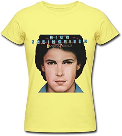 Rick Springfield Beautiful Feelings Graphic T Shirt For Women Lemon XL