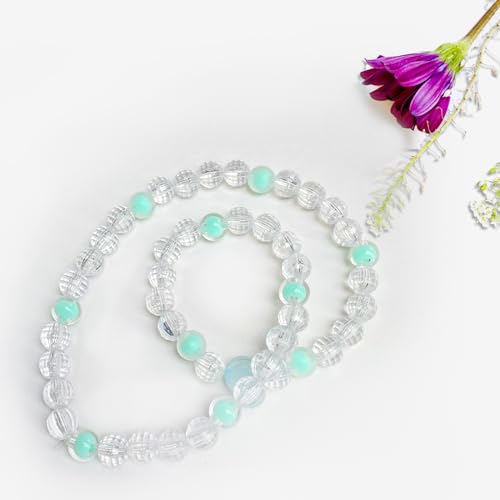 Perlen für Armbänder, Armbänder Selber Machen Set, mit Elastisch Schnur, Geschenke für Mädchen, 12 verschiedene Charms für Geburtstage,Partys,Weihnachten.