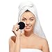 Reusable Makeup Removing Pads and Microfiber Face Cleansing Gloves -|Reusable Cotton Rounds, Laundry bag & 1 Black Makeup Remover Mitts | Little Footprint (Black)