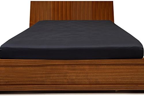 Relaxare King 300TC 100% Egyptian Cotton Elephant Grey Solid 1PCs Fitted Sheet Solid (Pocket Size: 11 inches) - Ultra Soft Breathable Premium Fabric