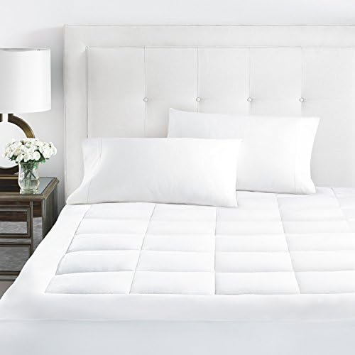 Beckham Hotel Collection Premium Microplush Mattress Pad - Hypoallergenic Ultra Soft Overfilled Topper with Deep Fit - Queen