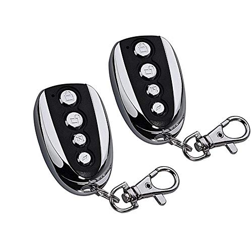 Awonderful Electric Gate Garage Door 433mhz Universal Cloning Remote Control Key Fob Universal 433MHz Learning Code Garage Door Remote Control Safety(2pack)