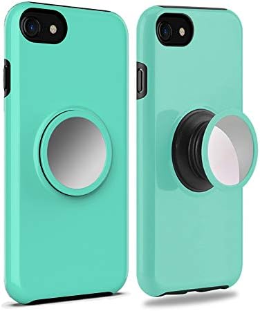 iPhone 8 Case Cover,iPhone 7 Case,iPhone 6s Case,iPhone 6 Case,Rebex Tough Heavy Shock Protective Expanding Phone Stand Grip Built-in Iron for Magnetic Mount Rugged Duty Protection(Mint)