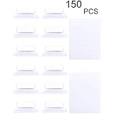 SBYURE 150 Sets Hanging Folder Tabs and Inserts,2 inch,for Quick Identification of Hanging File,Clear