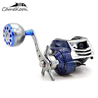 camekoon fishing reels Carbon 300 Baitcasting Reel, High Line Capacity Baitcaster Reels, 6.3:1 Gear Ratio, 10+1 Stainless Steel Ball Bearings, 10 Button Magnetic Brakes, Carbon Fiber Frame and Side Covers : Sports & Outdoors CAMEKOON SALTWATER MAGNETIC Brake Baitcasting