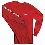 Corvette T-Shirt - C6 Logo w/Corvette Script on Sleeve - Red