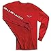 C6 Corvette Men's Long Sleeve Shirt w/Corvette Script on Sleeve - Red