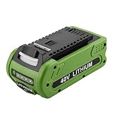 Powilling 40V 2500mAh Replacement Lithium Battery for GreenWorks 29462 Battery GreenWorks 40V G-MAX Power Tools 29252 20202 22262