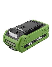 Powilling   Batería de litio de repuesto para GreenWorks 29472 29462, 40 V, 2500 mAh, GreenWorks GMAX Power Tools 29252 20202 22262