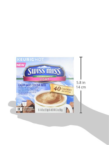 Swiss Miss Reduced Calorie Hot Cocoa K-Cups (16 Count) - Packaging May Vary