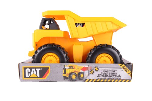 Toy State Caterpillar 18 Inch Push Powered Big Rev It Up Dump Truck