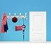 Wall Mount Coat Hook,oobest 2 Pack 15 Hooks Chrome Finish Coat Robe Hat Clothes Wall Mount Hook Hanger Towel Rack