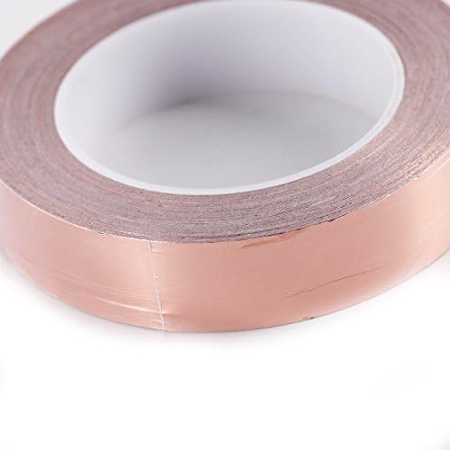Mobiz Copper Foil Shielding Tape for Guitars EMI Shielding Conductive Adhesive 0.98 inch x 98 feet (25mm x 30M)
