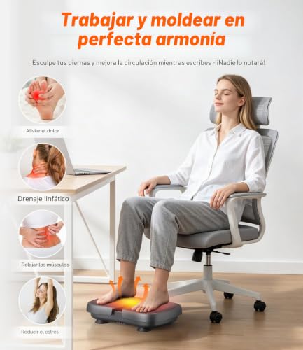 Mini Vibrating Platform with Heating, 6 Training Programs, Remote Control and LCD Screen, Lightweight and Portable Muscle Vibration Platform for Daily Exercise