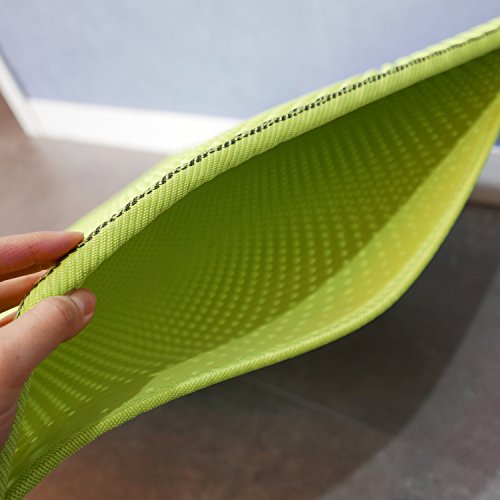 BlackHole Litter Mat Blackhole Cat Litter Mat - Large Size Rectangular 30" X 23" (Green) ...