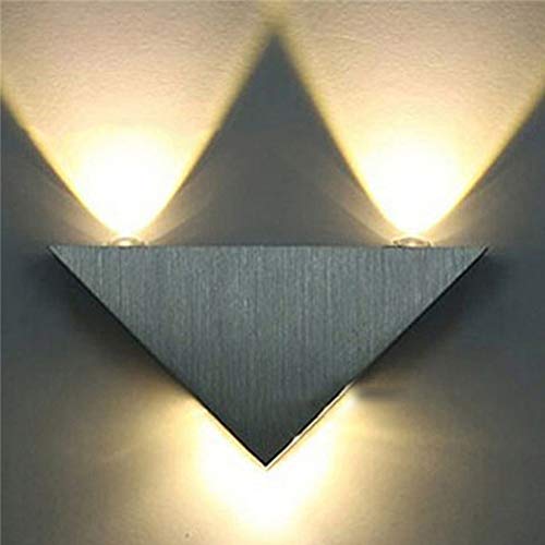 Finance Plan Big Promotion Modern LED Lamp 3W Aluminum Triangle Bedroom Corridor Hallway Wall Sconce Light White - Thumbnail 3