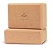 Heathyoga Yoga Block (2 Pack) and Yoga Strap Set, High Density EVA Foam Block to Support and Improve Poses and Flexibility (Cork)thumb 2