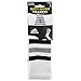 adidas Unisex Team Speed Traxion Crew Sock (1-Pair), White/Black/Aluminum 2, 9-13