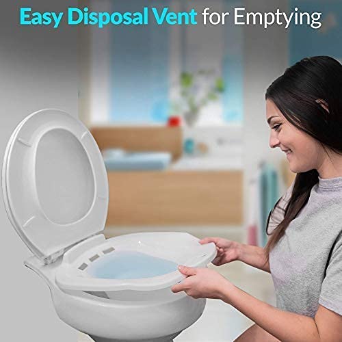 Collapsible Sitz Bath For Toilet Seat - Perineal Soaking & V Steam For Postpartum Care & Hemorrhoid Relief