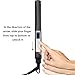 Rallic Professional Flat Iron Hair Straightener, 1 Inch Titanium Ion Plates with Digital LCD Display, Adjustable Temperature Suitable for All Hair Types