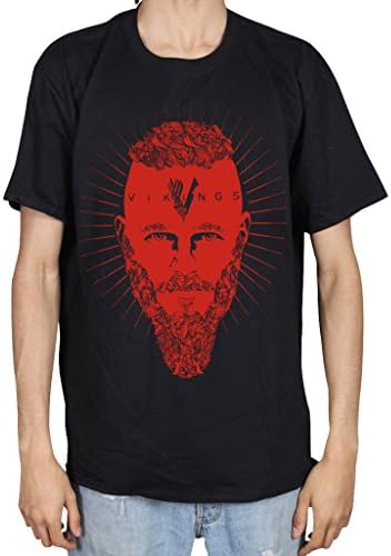 Official Vikings Ragnar Red Face Unisex T-Shirt Floki Lagertha
