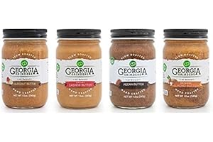 Georgia Grinders Nut Butters Variety Pack - Whole30 Approved! (Hazelnut, Cashew, Original Almond Butter, Pecan)