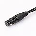 UEB 3P XLR Female Jack to Dual 2 Male Plug Y Splitter Cable Adaptor Cord 1Ft