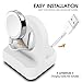 SFCCMM Compact Stand Compatible with iWatch - Nightstand Mode Compatible - Support Stand with Integrated Cable Management Slot (Series 5/Series 4/Series 3/2/1/44mm/42mm/40mm/38mm Compatible) (White)
