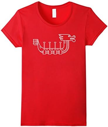 Womens Dragon Boat Shirt: Team Crew Festival Boating T-Shirt Small Red