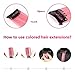 TOFAFA 22 inch Pink Hair Extensions, Colored Party Highlights Clip in Long Straight Hairpiece colorful Synthetic Hair Extensions for Kids Girls Women Halloween Cosplay Gift(10 PCS Pink)