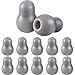 12 Packs Suit for 4 MM Diameter, Silicone Replacement Ear Tips, Earbuds, Snap Tight Soft-Sealing Ear-Tips (Gray)