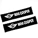 QZS Car Seat Belt Shoulder Pads Strap Covers Cushion 1 Pair/Set for Mini Cooper