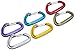 Black Diamond OZ Rackpack 6-Pack Set of Rock Climbing Wiregate Carabiners for Mountaineering, Camping, Hammock, Outdoors, Blue/Gray/Purple/Green/Red/Yellow