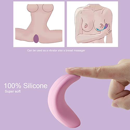Full Silicone Wearable Vibrator Clitoral Vibartor G-Spot Vibrator Waterproof Rechargeable Invisible Clitoral Stimulator Sex Toys for Women Couples - Thumbnail 6