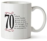 70th Birthday Gifts For Women Seventy Years Old Men Gift Mugs Happy Funny 70 Mens Womens Womans Wifes Female Man Best Friend 1949 Mug Male Unique Ideas 49 Woman Wife Gag Dad Girls Guys Good Husband