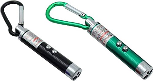 Generic 2 Pcs . 3 In 1 Multifunction Mini Laser Light Pointer Uv Led Torch Flashlight Keychain Emergency Lights