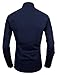 Tom's Ware Mens Classic Slim Fit Contrast Inner Long Sleeve Dress Shirts TWNMS314-1-317-NAVY-US S