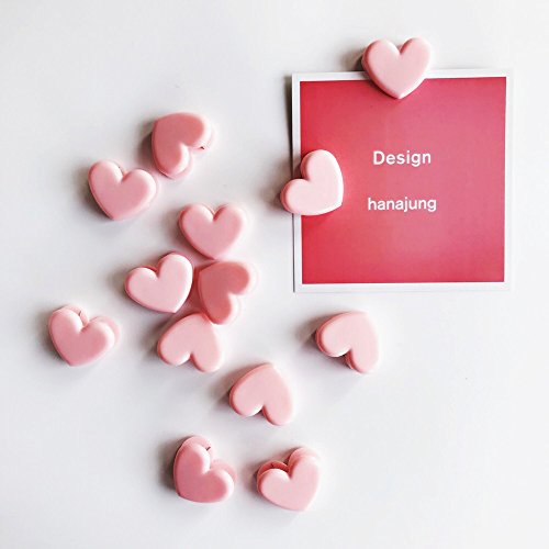 image for Chris.W Cute Heart Shaped Binder Clips, Mini Decorative Paper Clips, 1