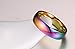 Nanafast Stainless Steel Dome Rainbow Couple Lebian & Gay Ring