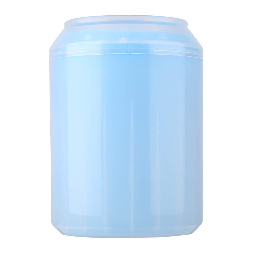 Oumefar Removable 360º Cleaning Cat Dog Cleaning Cup Pet Washing Cup Pet Dog Cleaner Cup with Soft Silicone bristles for Small Breed Dog & Cat(blue)