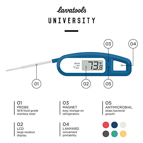 Lavatools PT12 Javelin Digital Instant Read Meat Thermometer for